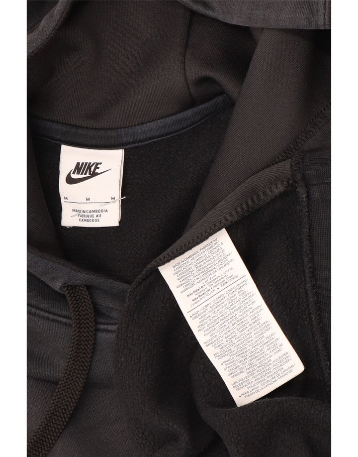 Nike Pull à capuche graphique pour homme en polyester color block noir moyen