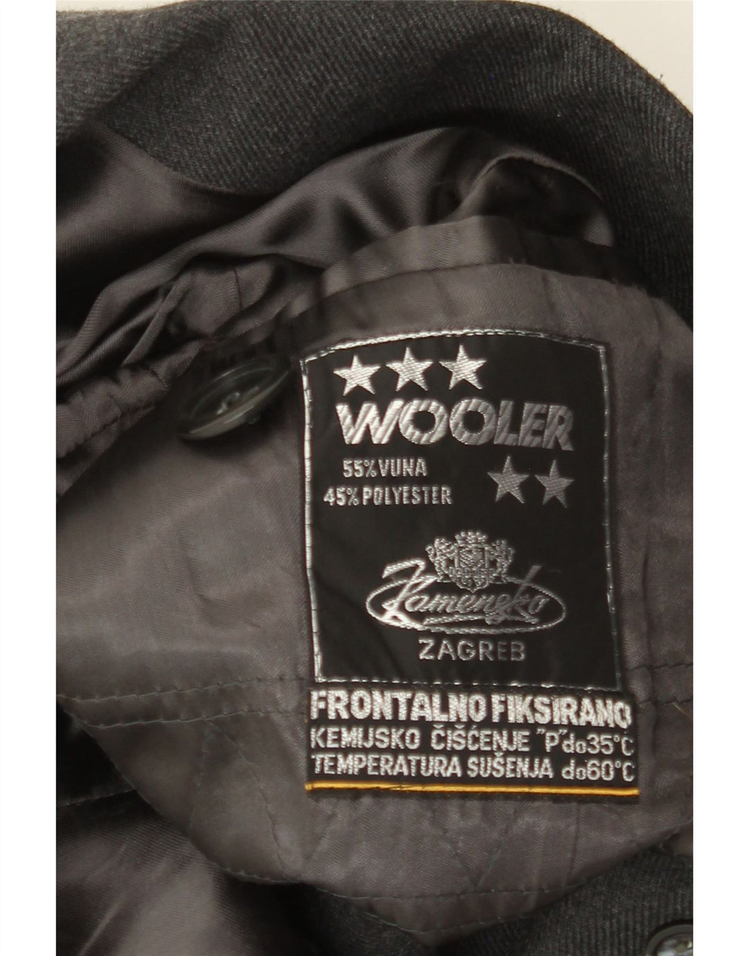 Vintage Womens Overcoat UK 10 Small Grey Wool