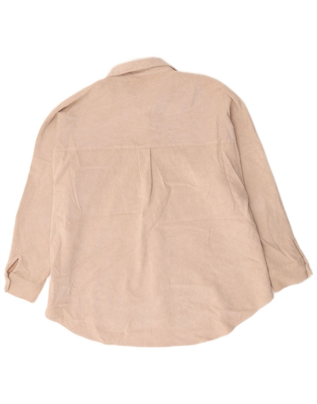 Zara Femme Chemise Oversize UK 18 XL Beige Polyester