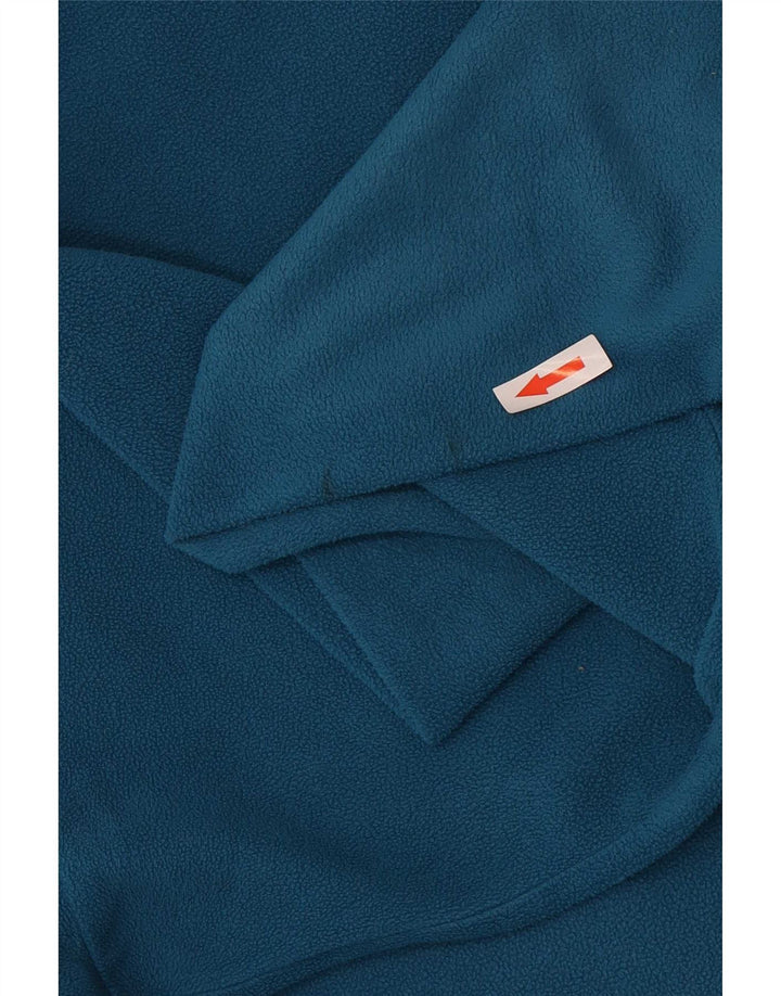 Jack Wolfskin Herren-Fleecepullover mit Reißverschluss am Hals, UK 36/38, mittelblaues Polyester