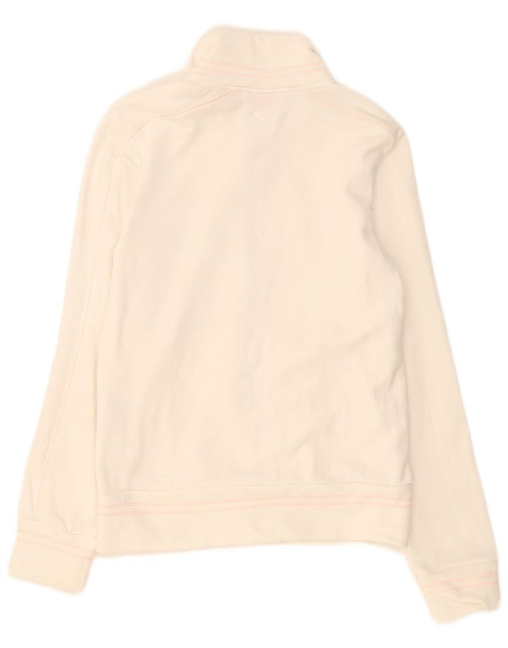 Giacca da ginnastica da donna con grafica Puma UK 8 Small Cotone bianco