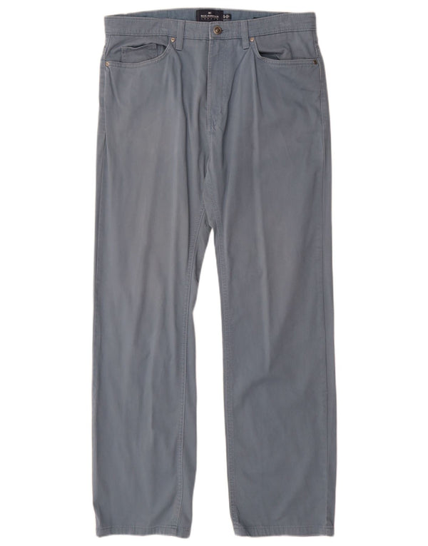 Мужские прямые повседневные брюки Marks & Spencer Blue Harbour W32 L31 синие