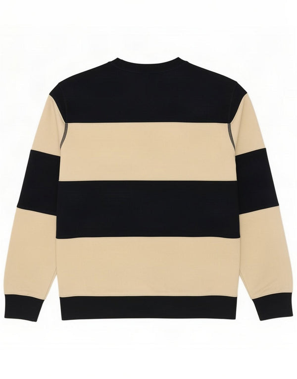 Marks & Spencer Felpa da uomo Maglione Medium Cotone a righe blu navy