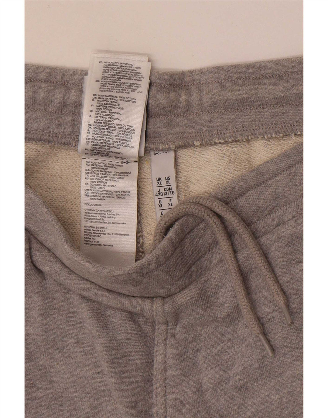 Adidas Mens Sport Shorts XL Grey Cotton