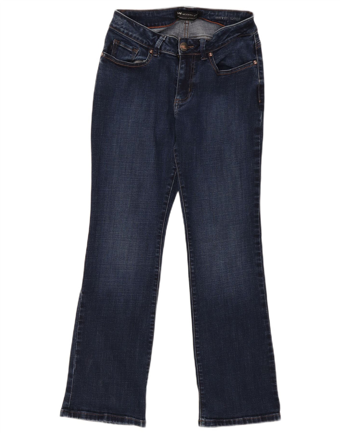 Lee Womens Curvy Fit Modern Rise Bootcut Jeans US 6 Medium W28 L29 Blue