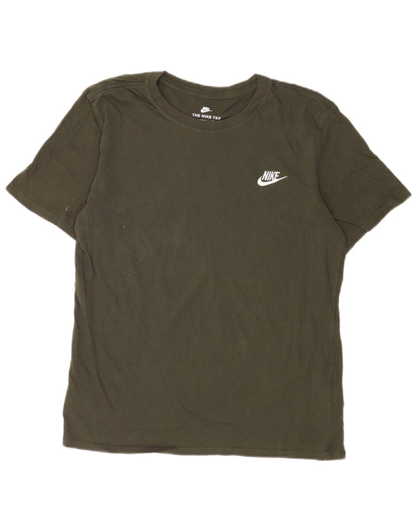 Nike Mens Athletic Cut T-Shirt Top Medium Green Cotton
