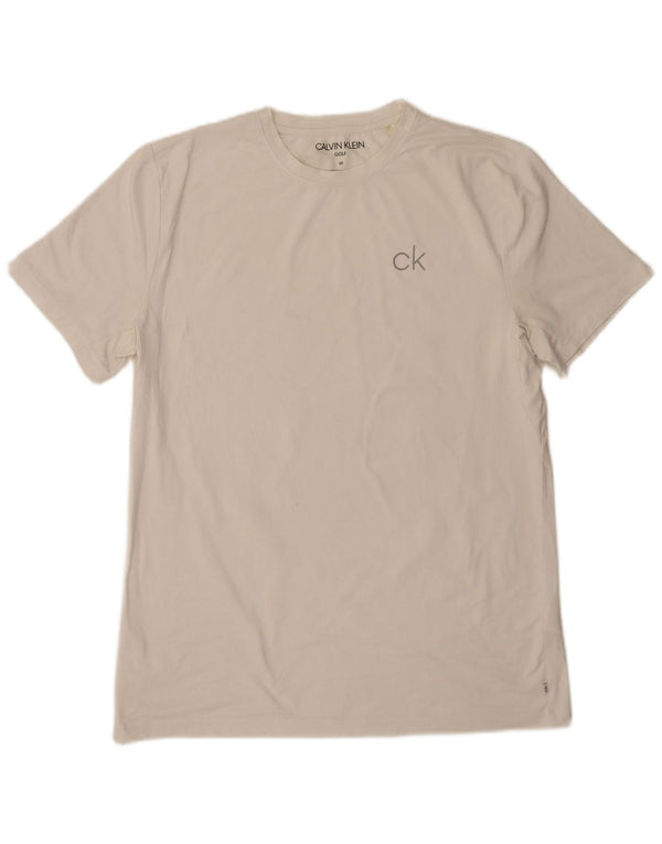 Ανδρικό T-Shirt Calvin Klein Top Medium White Polyester