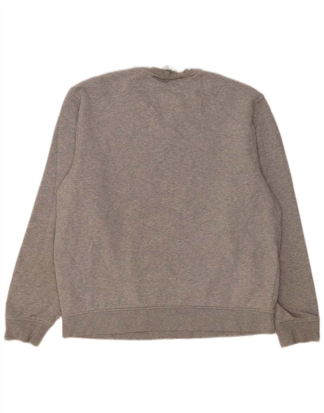 Felpa da uomo Lacoste maglione taglia 5 grande in cotone grigio