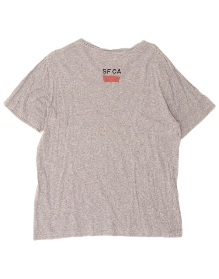Levi's Mens Graphic T-Shirt Top Large Grey Cotton