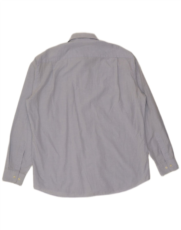 Hugo Boss Mens Shirt Size 42 16 1/2 Large Blue Cotton