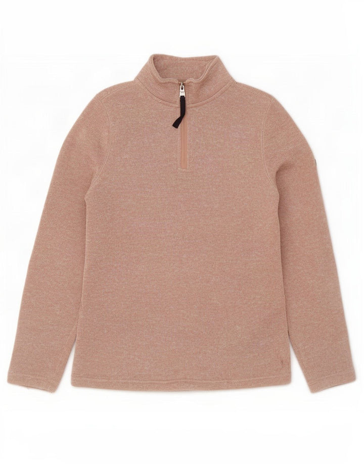 Tog 24 Womens Oversized Zip Neck Sweatshirt Jumper UK 10 Small Pink