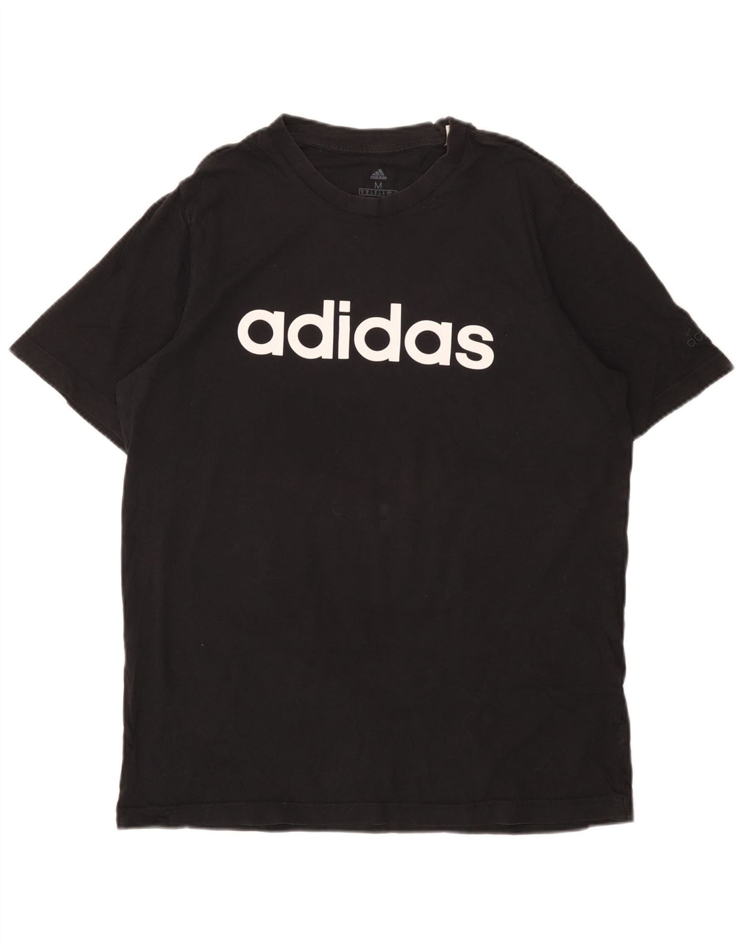 Adidas Mens Regular Graphic T-Shirt Top Noir Moyen