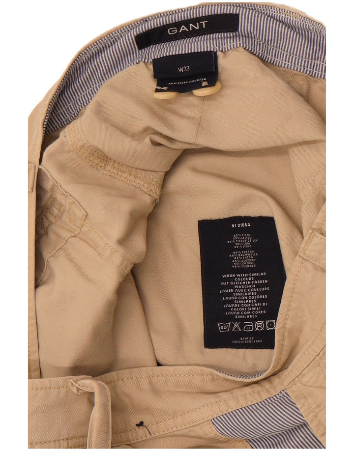 Gant Herre Cargo Shorts W33 Medium Beige Colourblock Linned