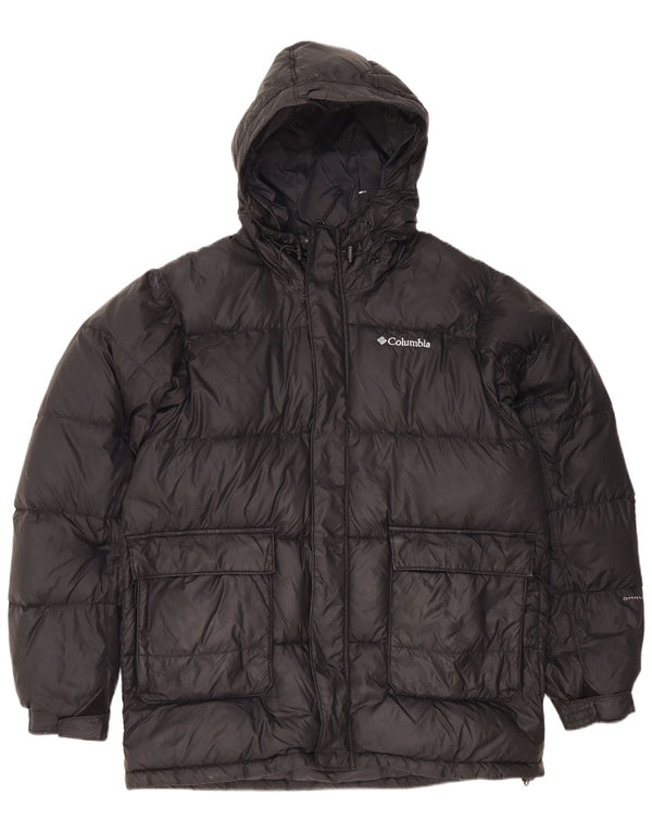 Columbia Veste rembourrée à capuche Omni-Shield pour homme UK 38 Medium Noir Nylon