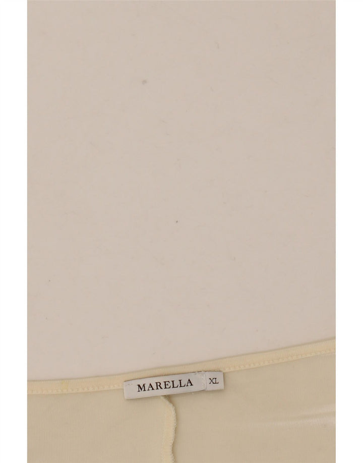 Marella Womens 3/4 Sleeve Blouse Top UK 18 XL White