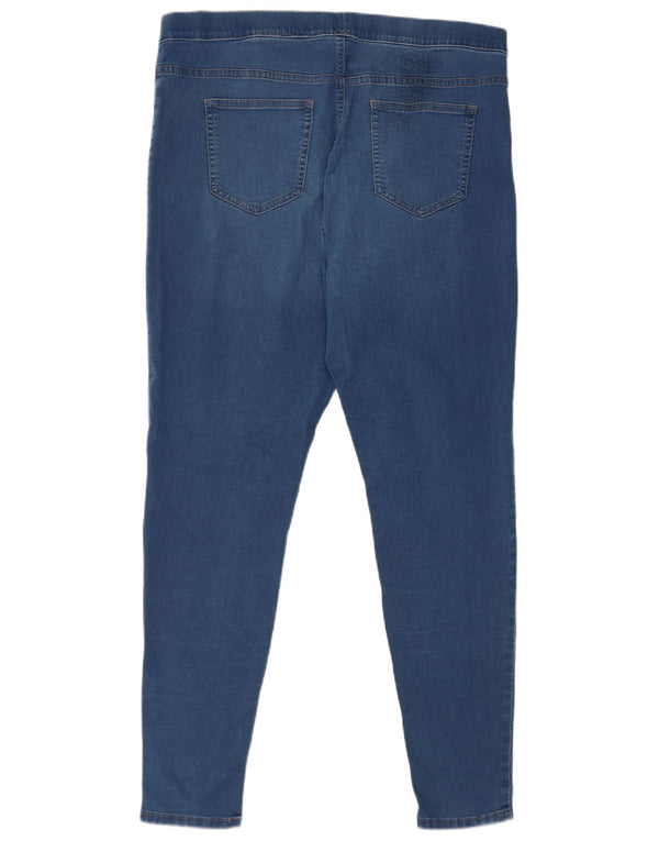 Marks & Spencer Dame Jegging Jeans UK 18 XL W36 L29 Blå Bomuld