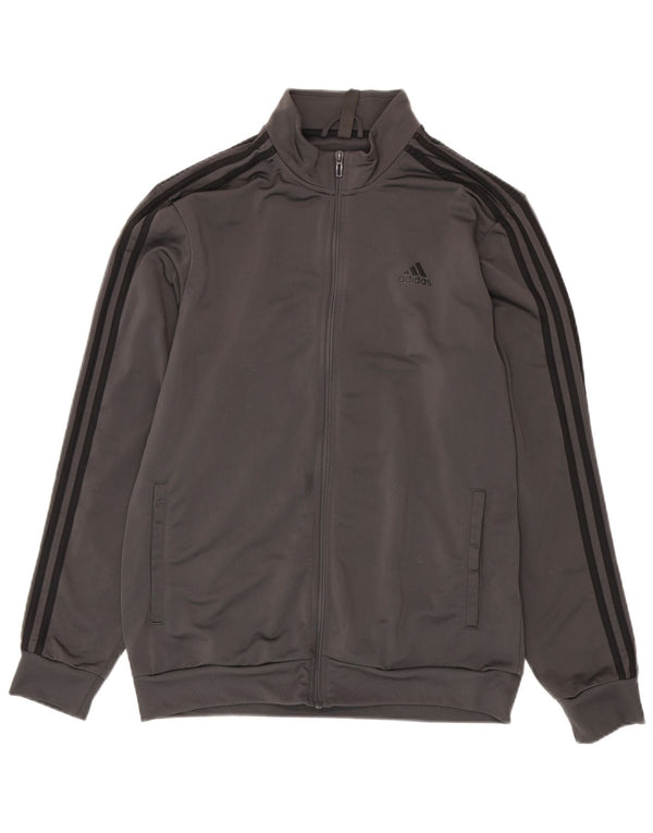 Adidas Veste de survêtement pour homme Large Gris Polyester