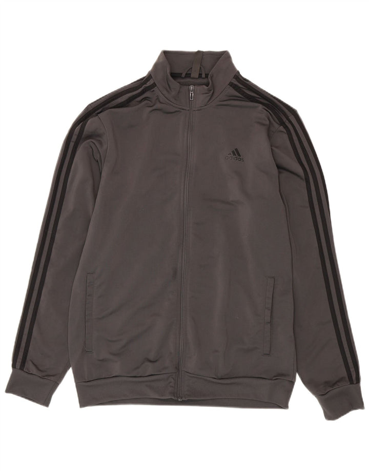 Adidas Veste de survêtement pour homme Large Gris Polyester