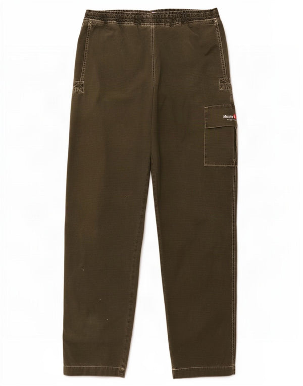 Calça cargo reta masculina Murphy & Nye 2XL W42 L34 algodão verde