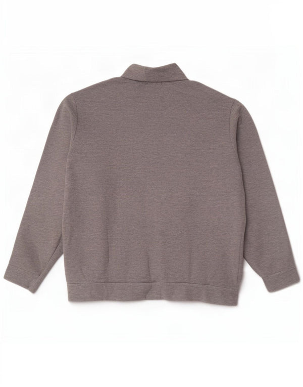 Polo Ralph Lauren Sweat-shirt à col zippé pour homme XL Gris Coton