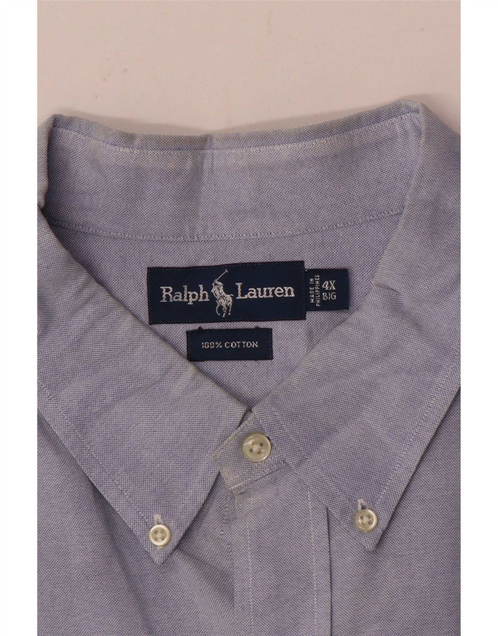 Ralph Lauren Herre stor skjorte 4XL blå bomuld