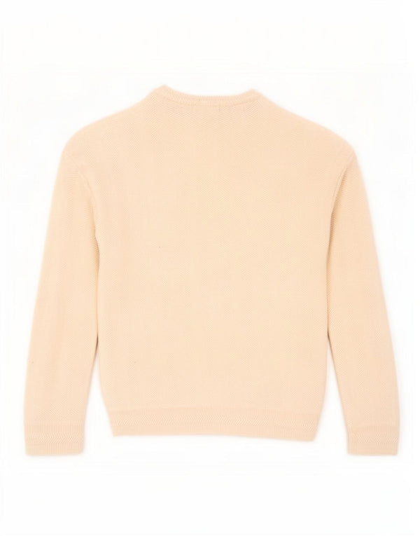 Chaps Ralph Lauren Mens Boat Neck Jumper Sweater Large Off White Cotton