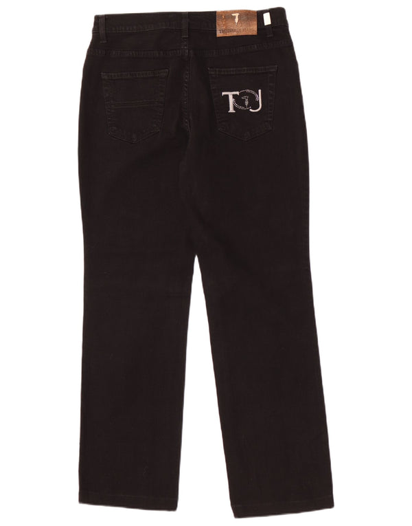 Jeans dritti da uomo Trussardi taglia 30 W30 L29 cotone nero