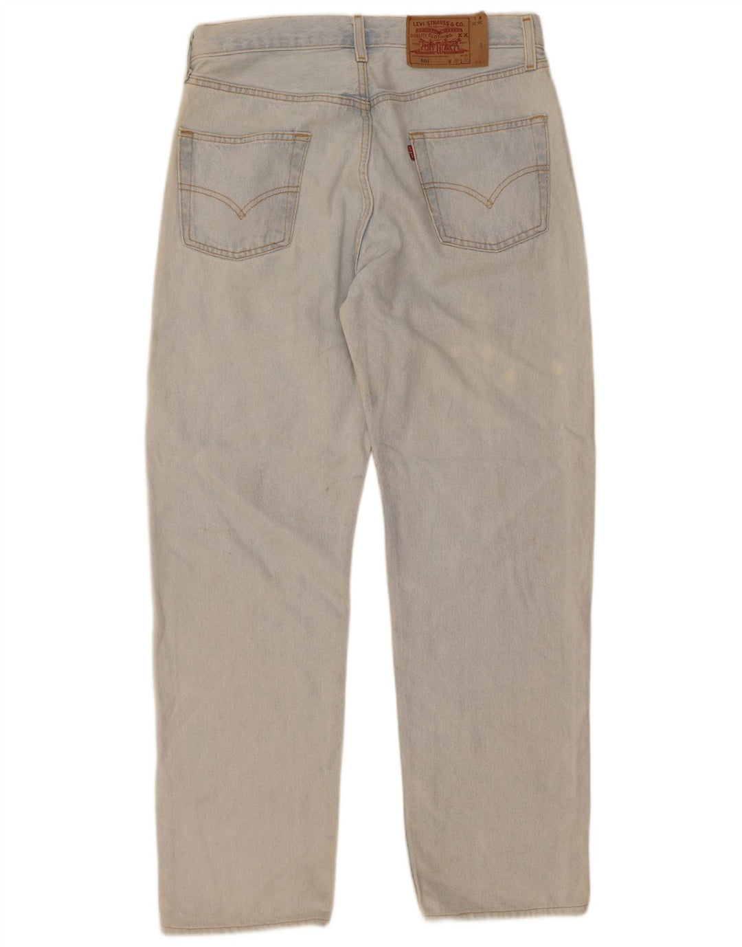 Levi's Mens 501 Straight Jeans W36 L32 Blue Cotton