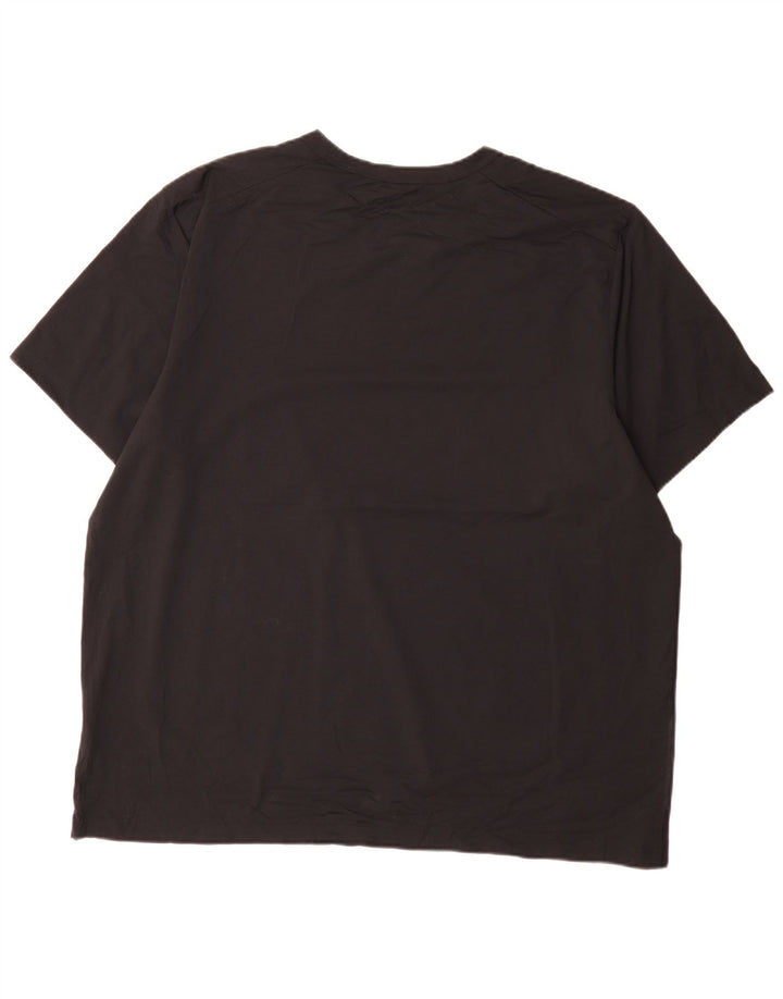Nike Mens Dri Fit T-Shirt Top 2XL Black Polyester