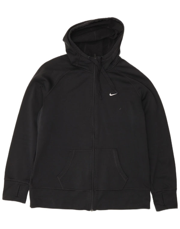 Nike Damen Therma-Fit Zip Hoodie Pullover UK 18 XL Schwarz Polyester Sport