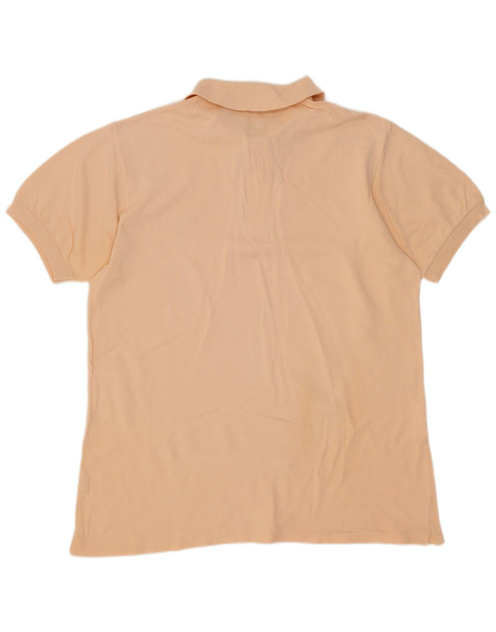 Lacoste Mens Polo Shirt Large Orange Cotton