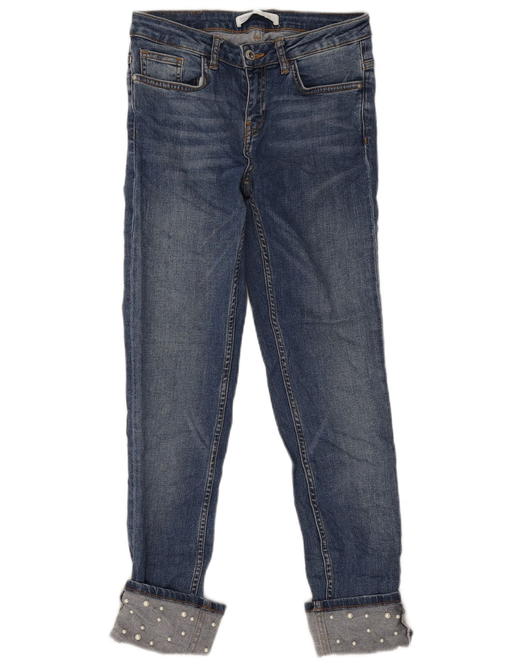 Zara Womens Slim Jeans EU 36 XS W26 L26 Blue
