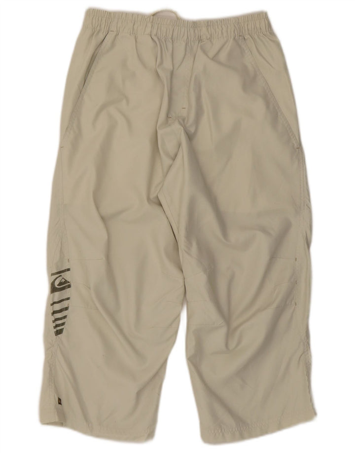 Pantaloni da tuta Quiksilver da uomo con grafica Capri piccoli in poliestere beige