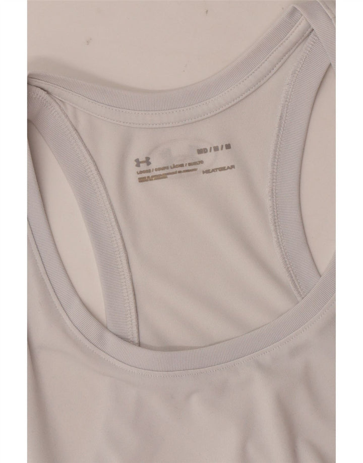 Canottiera Under Armour da uomo Heat Gear, bianca media