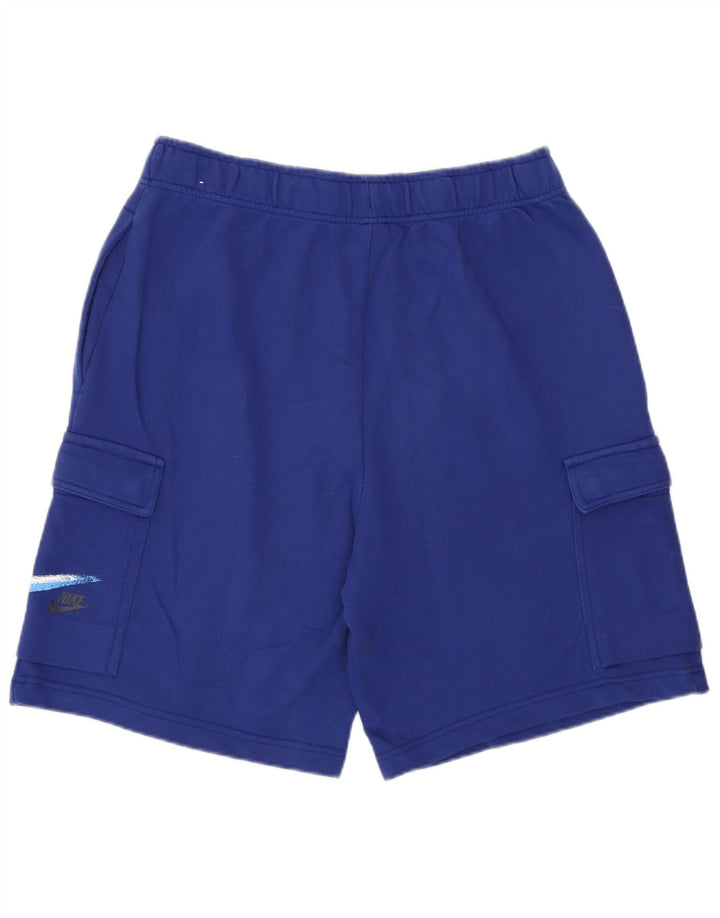 Nike Mens Graphic Sport Shorts Medium Blue Cotton