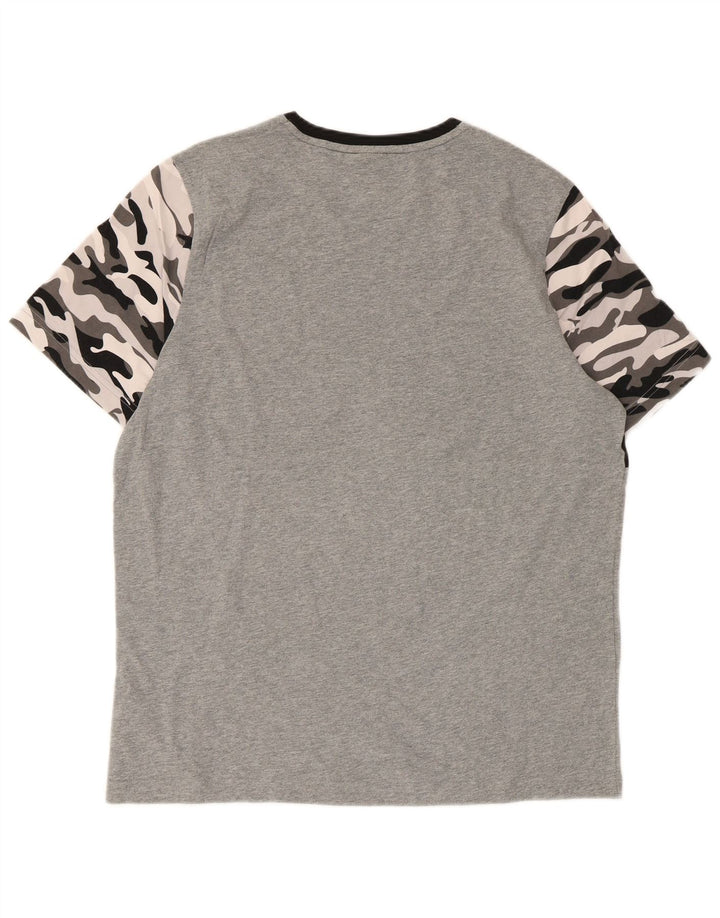 Puma Mens Graphic T-Shirt Top Large Multicoloured Camouflage Cotton