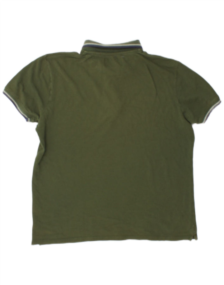 Lyle & Scott Herre poloskjorte Stor Khaki Bomuld