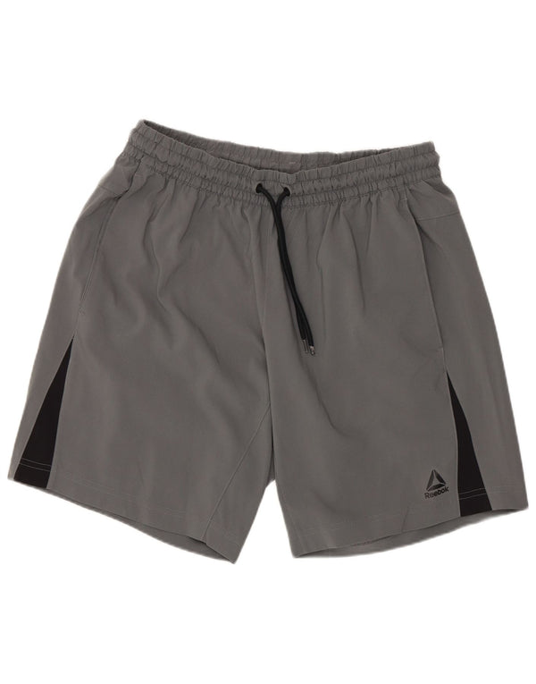 Reebok Herre Regular Sports Shorts Medium Grey Polyester Sports