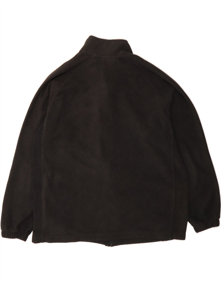 STARTER Mens Fleece Jacket UK 42/44 Large Black Polyester Vintage Starter and Second-Hand Starter from Messina Hembry 