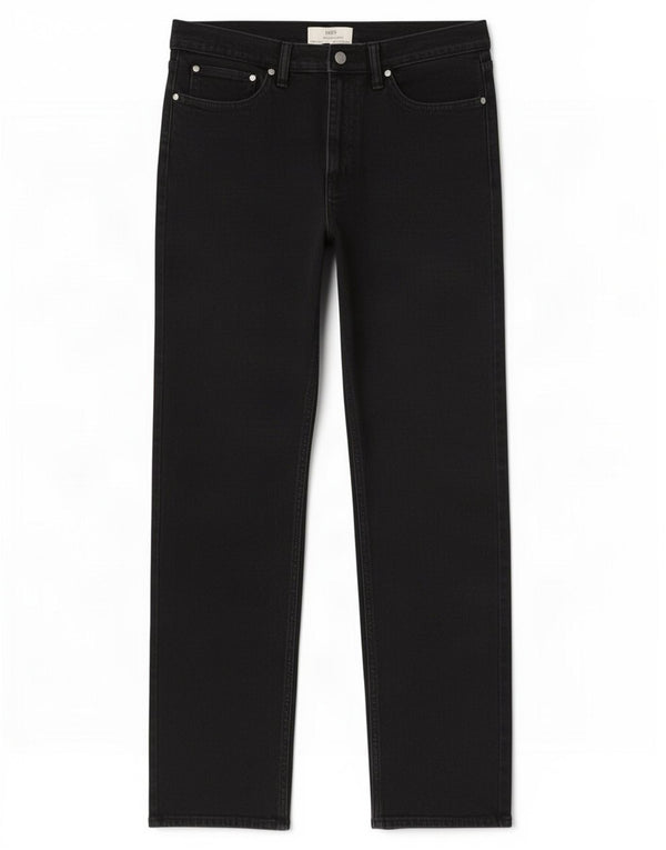 Marks & Spencer Mens Straight Jeans W32 L33 Black Cotton