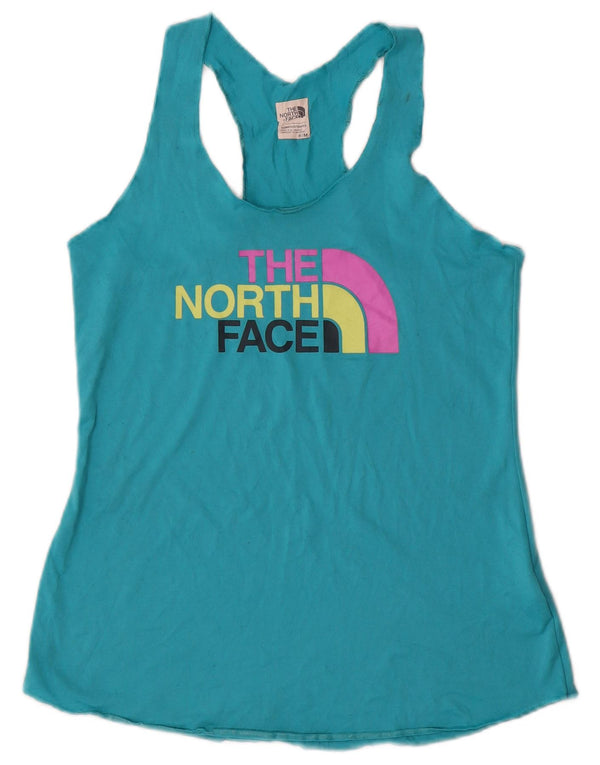The North Face Womens Graphic Vest Top UK 12 Medium Blue Poliester