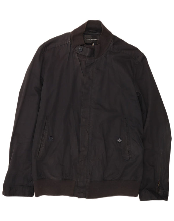 French Connection Ανδρικό μπουφάν UK 40 Large Navy Blue από βαμβάκι