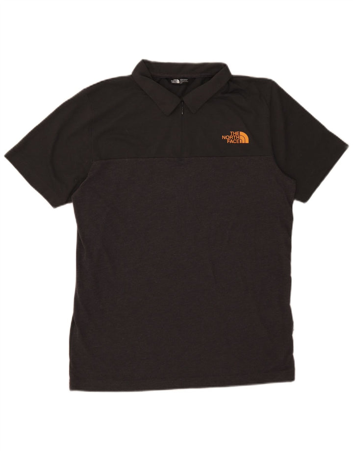 Camisa polo masculina The North Face pequena cinza poliéster