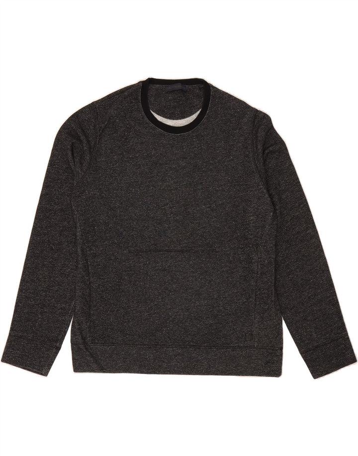 TRUSSARDI Mens Sweatshirt Jumper 2XL Black Flecked Cotton Vintage Trussardi and Second-Hand Trussardi from Messina Hembry 