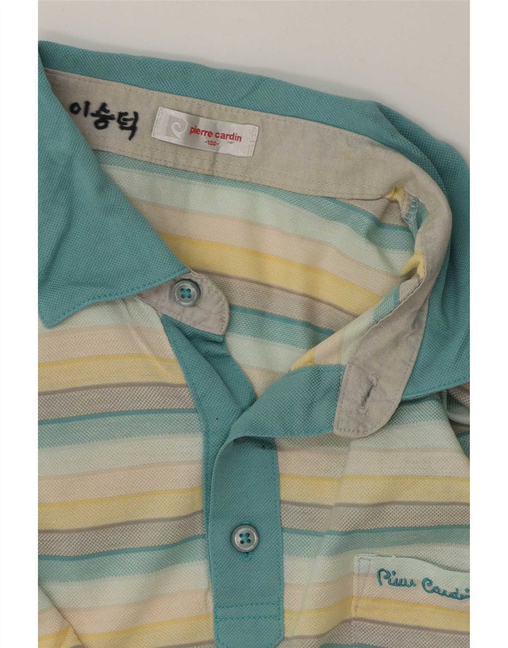 Pierre Cardin Mens Rugby Polo Shirt Medium Multicoloured Striped