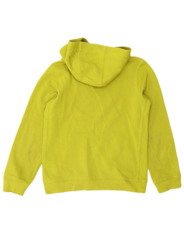 Nike Boys Hoodie Jumper 10-11 Years Medium Yellow Cotton
