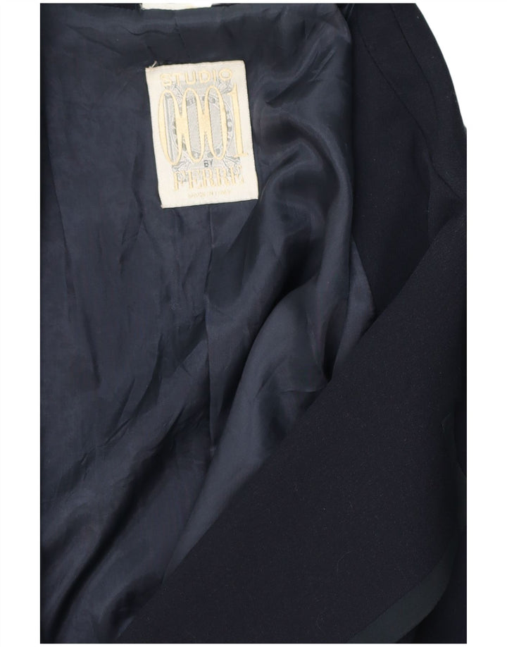Ferre Damen 1-Knopf-Blazerjacke UK 16 Large Marineblau