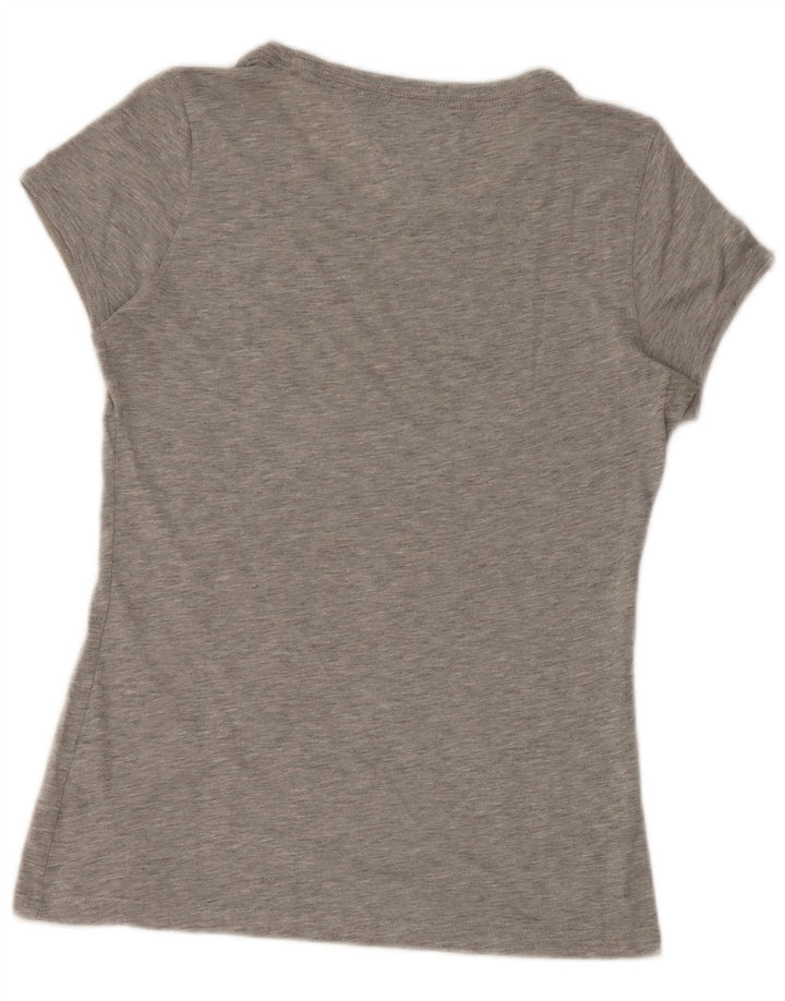 Tommy Hilfiger Womens Graphic T-Shirt Top UK 14 Large Grey Polyester