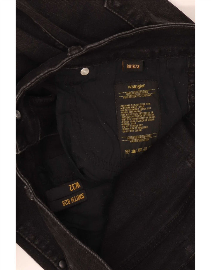 Damskie jeansy Wrangler W32 L28 Czarne bawełniane