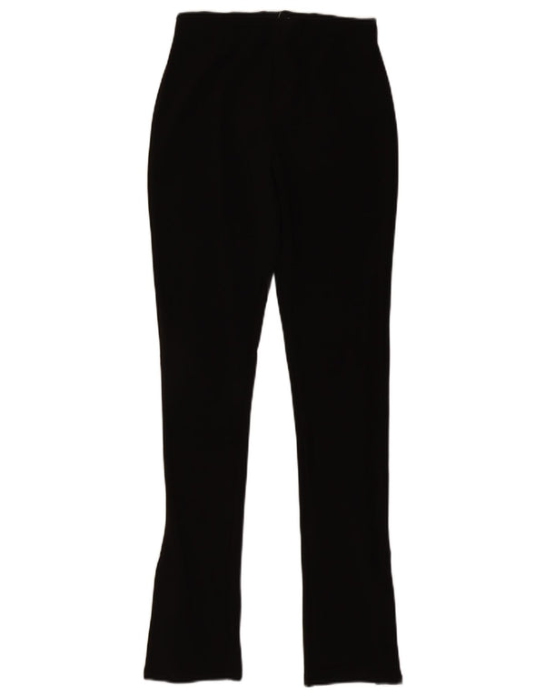 Calça de treino feminina Zara UK 12 poliéster preto médio